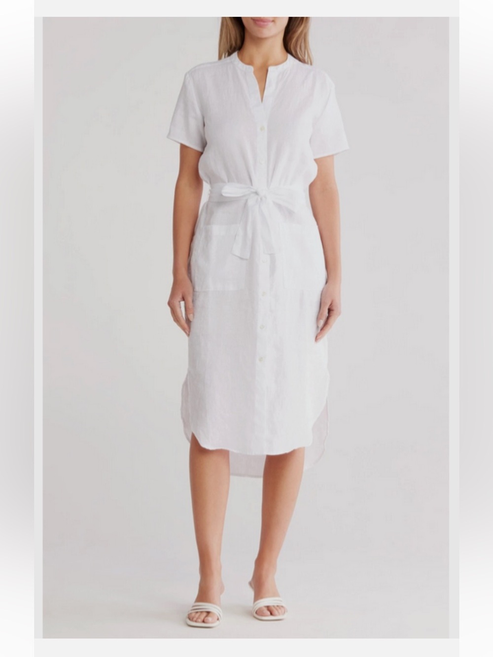 NWT James Perse Standard Linen White Dress